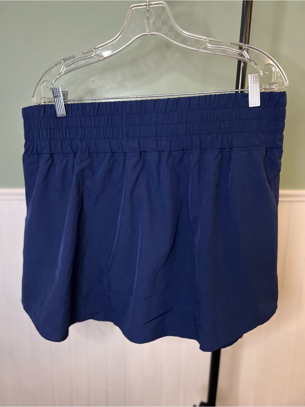 NWT- Pinspark Elastic-Waist Navy Skort w/Hip Pocket. Size 2XL